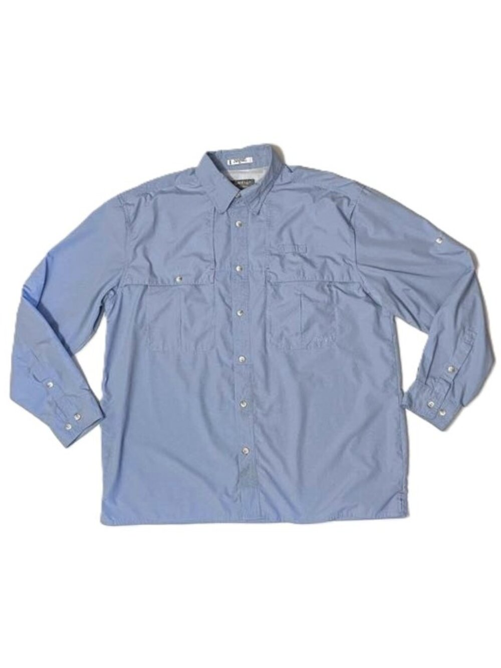 Orvis Trout Bum Shirt Mens XL Blue * Long Sleeve Fishing Vented Outdoor Pockets